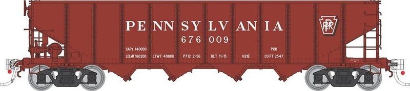 PREORDER Rapido 178008A HO Class H21E 4-Bay Hopper - Ready to Run -- Pennsylvania Railroad (Tuscan, Shadow Keystone)