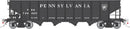 Rapido 178010A HO Class H21E 4-Bay Hopper - Ready to Run -- Pennsylvania Railroad (black, Plain Keystone)