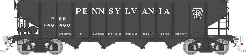 Rapido 178010 HO Class H21E 4-Bay Hopper 6-Pack  - Ready to Run -- Pennsylvania Railroad Set
