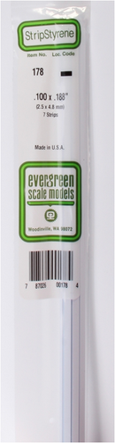 Evergreen Scale 178 .100 X .188 STRIPS