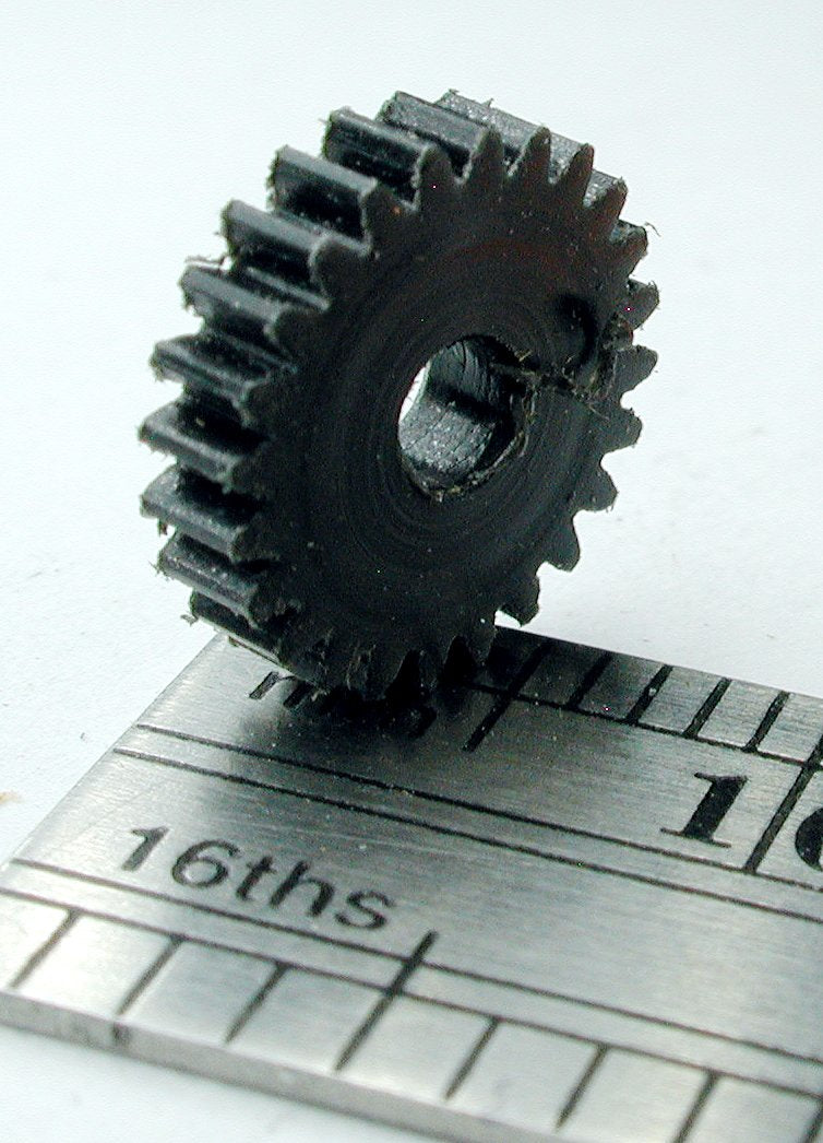 Northwest Short Line 18024-6 Spur Gear - Delrin(R) 3/32" Bore (.0937") -- 24 Teeth, 0.361 Outside Diameter, All Scales