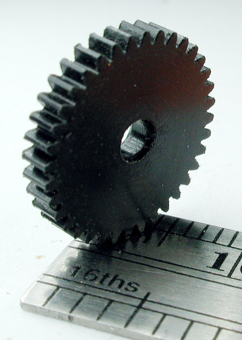 Northwest Short Line 18036-6 Spur Gear - Delrin(R) 3/32" Bore (.0937") -- 36 Teeth, 0.527 Outside Diameter, All Scales