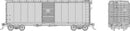 PREORDER Rapido 182099 HO 1937 AAR 40' Boxcar CN Version 6-Pack - Ready to Run -- Undecorated