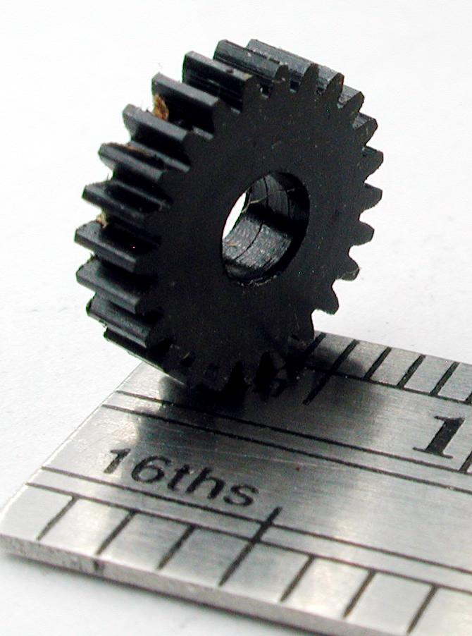 Northwest Short Line 18724-6 Spur Gear - Delrin(R) 3.00mm Bore (.118") -- 24 Teeth, 0.361 Outside Diameter, All Scales