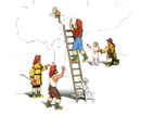 Woodland Scenics A1882 Firemen To The Rescue, HO