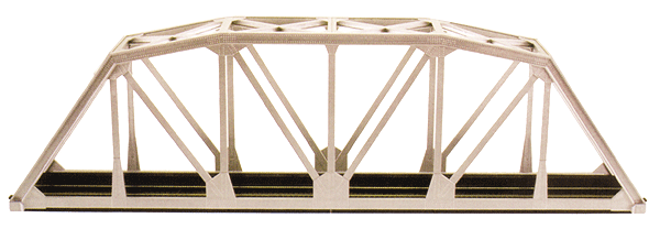 Atlas ATL594 18" Through-Truss Bridge - Kit -- Code 83 Track (silver), HO Scale