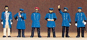 1900s Figures -- Prussian Railroad Personnel, HO