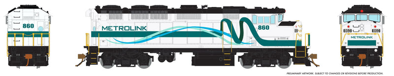 Rapido 19521 HO Scale F59PH - Metrolink (ribbon)