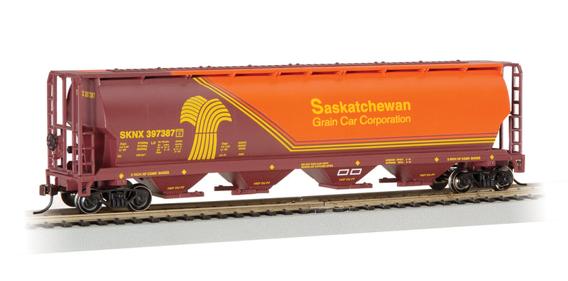 Bachmann 19140 Saskatchewan - 4 Bay Cylindrical Grain Hopper - HO Scale