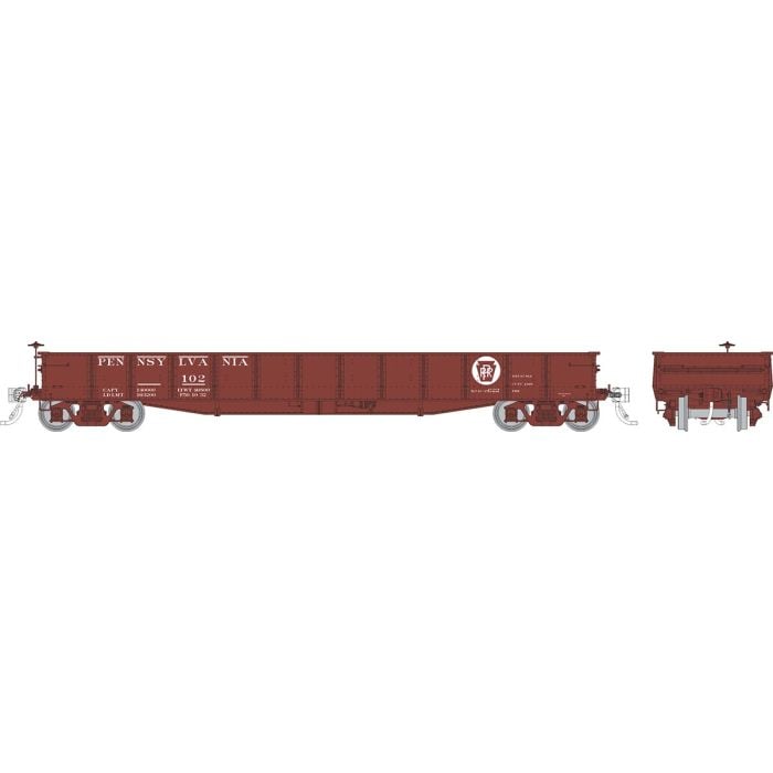 PREORDER Rapido 194002A HO G22 Gondola: PRR - Circle Keystone (AB brakes): Single Car