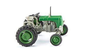 Wiking 87649 1949 Steyr 80 Farm Tractor - Assembled -- Green, Gray, HO Scale