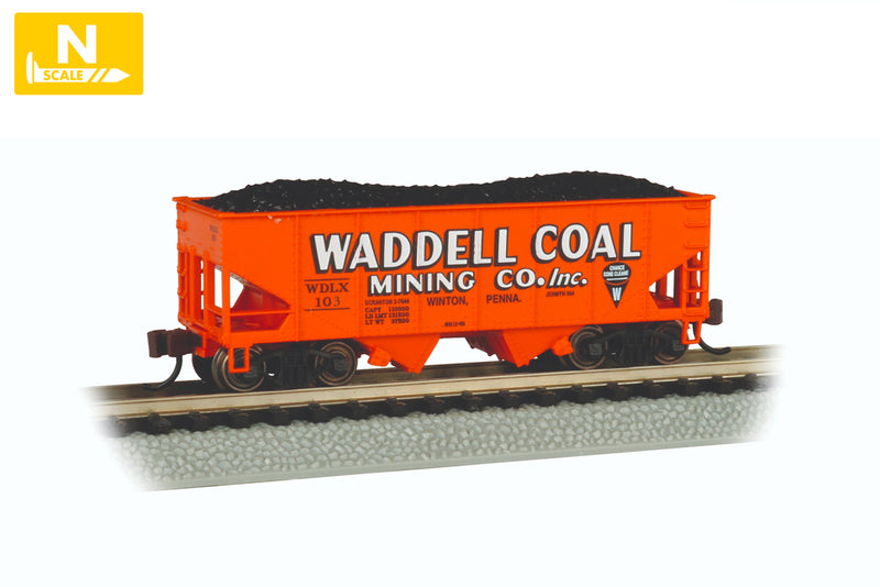 Bachmann 19561 USRA 55-TON 2-BAY HOPPER - WADDELL COAL