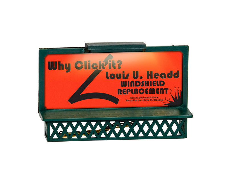 Lionel 1956230 "Safe Driving" Lighted Billboard, HO Scale