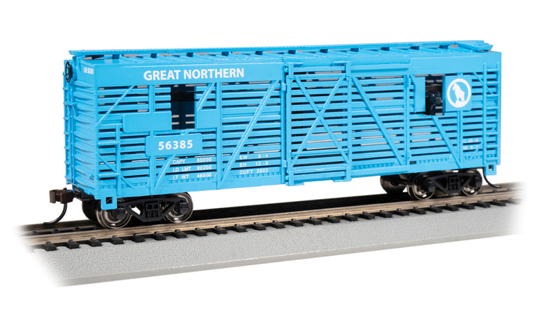 Bachmann 19714 40' ANIMATED STOCK CAR - GREAT NORTHERN