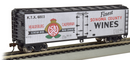 Bachmann 19808 Sonoma County Wines - 40' Wood-side Refrig Box Car, HO