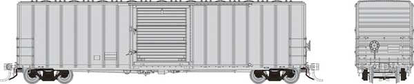 PREORDER Rapido 198099 HO Pacific Car & Foundry 5241 Cubic Foot 50' Boxcar - Ready to Run -- Undecorated