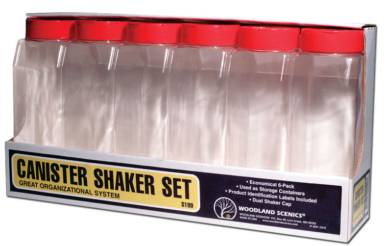 Woodland Scenics 199 Canister Shaker Set