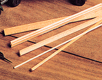 Northeastern Scale Lumber 3001 1" (.012") HO Scale Lumber (Actual Length per Piece 11") -- 1 x 2"  2.5 x 5.1cm pkg(14), HO Scale