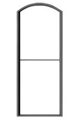 Tichy Train Group 2086 1 Over 1 Arched-Top Masonry Window with Precut Glazing -- 34 x 90" pkg(6), O Scale