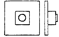 San Juan Details (formerly Grandt Line) 80 2-1/2" Square Nut On 6" Square Washer pkg(50), O Scale