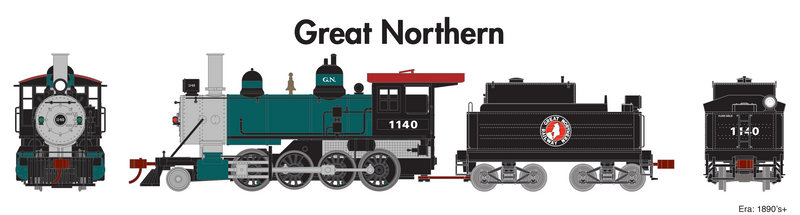 PREORDER Athearn ATH85009 HO Old Time 2-8-0, GN