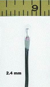 Miniatronics MNT1801610 Micro Mini Lamp, Clear, 2.4mm, 16v, 30mA, [10 pcs], All Scales