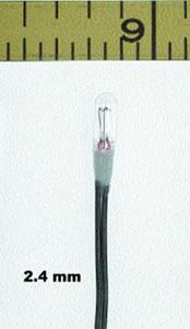 Miniatronics MNT1801420 Micro Mini Lamp, Clear, 2.4mm, 14v, 30mA, [20 pcs], All Scales