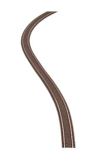 Atlas Model Railroad Co. 150-2000 CODE 55 TRACK (BROWN TIES/NICKEL SILVER RAIL) Super-Flex 30" Track Section, N Scale