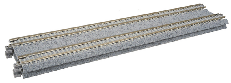 Kato USA 20004 248mm Dbl STRAIGHT TRACK Concrete, N Scale