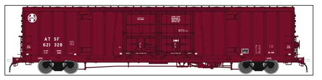 Atlas Model Railroad Co. 20004939 Santa Fe Class BX-166 62' Beer Boxcar - Ready to Run -- Santa Fe 621578 (Boxcar Red, 24" Logo Version 2), HO