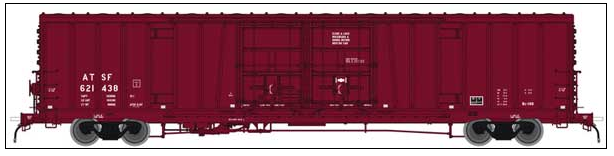 Atlas Model Railroad Co. 20004948 Santa Fe Class BX-166 62' Beer Boxcar - Ready to Run -- Santa Fe 621438 (Boxcar Red, No Logo), HO