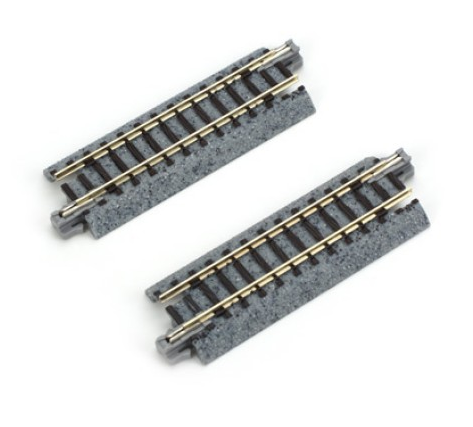 Kato USA 20030 64mm STRAIGHT TRACK 2pk, N Scale