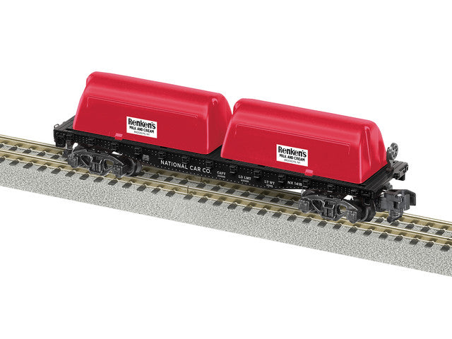 Lionel 2019181 Renkens Milk Flat Car