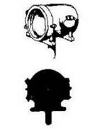 Cal-Scale Train Parts 203 Headlight SF Type Old, HO