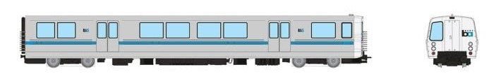 PREORDER Rapido 204502 HO Bay Area Rapid Transit (DC/DCC/Sound): C End Car