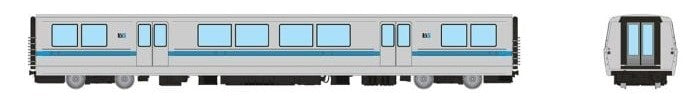 PREORDER Rapido 204003 HO Bay Area Rapid Transit: B Intermediate Car