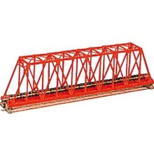 Kato N Scale Unitrack 20430 - 248mm (9 3/4") Single Track Truss Bridge, Red