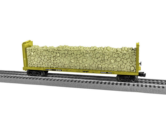 Lionel 2043122 Trailer Train Standard O Bulkhead Flatcar