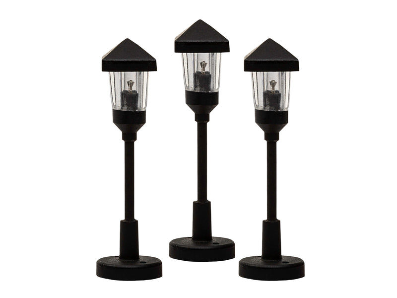 Lionel 2056190 HO Gas Lamps - Clear (3 pack), HO Scale
