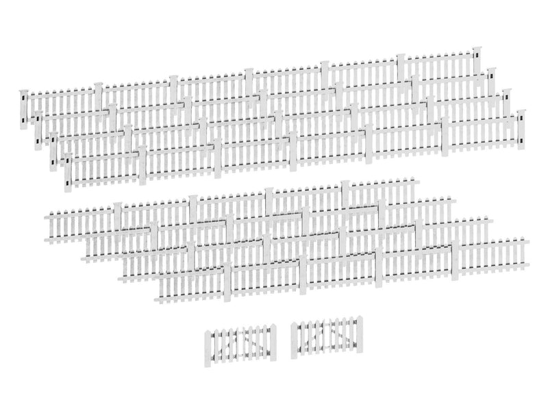 Lionel 2057120 HO Picket Fence - White, HO Scale