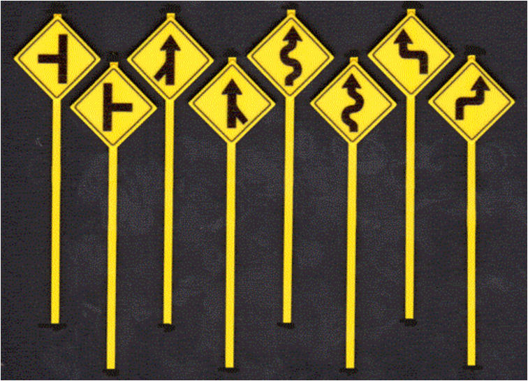 Tichy Train Group 2078 O ASSORTED WARNING SIGNS 48pcs