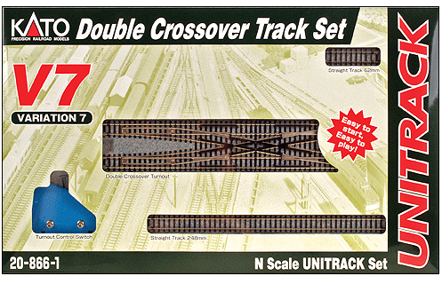 Kato USA 208661 V7 Double Crossover Track Set, N Scale