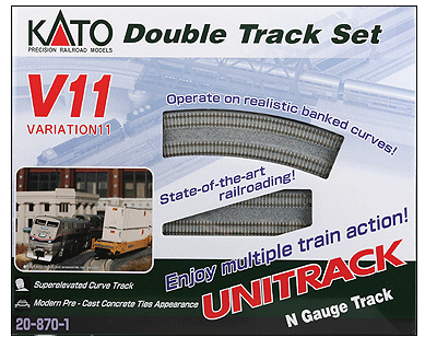 Kato USA 208701 V11 Double-Track Set, N Scale