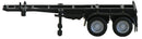 Herpa Models 5440 20' Container Chassis - Assembled -- Black, HO Scale