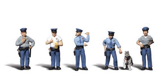 Woodland Scenics A2122 Policemen, N Scale