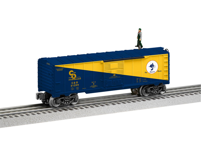 PREORDER Lionel 2128010 Chesapeake & Ohio Walking Brakeman Car, O Gauge