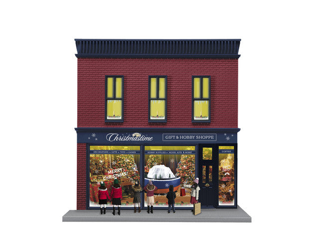 Lionel 2129090 Angela Trotta Thomas Christmastime Hobby Store, O Scale