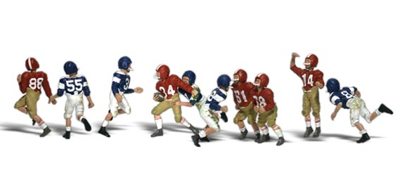 Woodland Scenics 2169 Youth Football Players - N Scale
