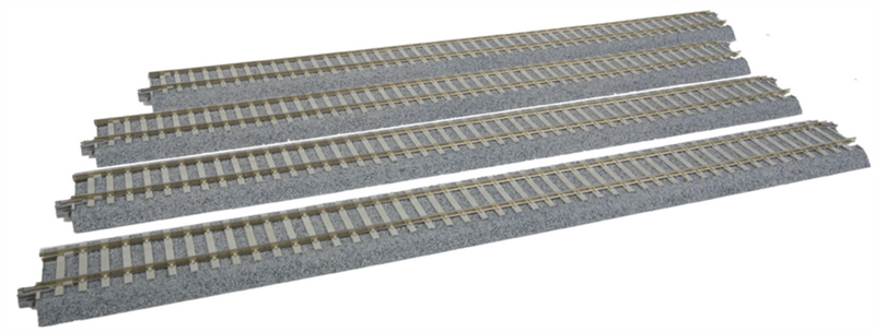 Kato USA 2181 PC Concrete Tie Straight Tr, HO Scale