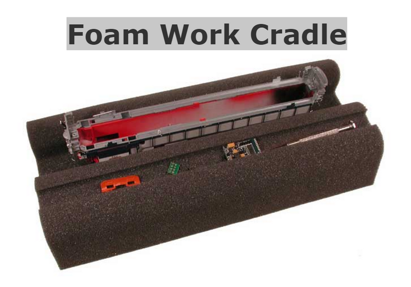 Bowser 22 LOCO & CAR Foam Work Cradle, HO